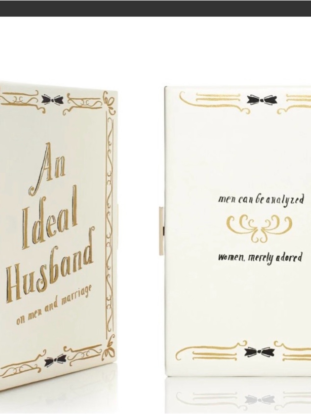 ISO-An Ideal Husband Decorative Book Clutch -do not purchase